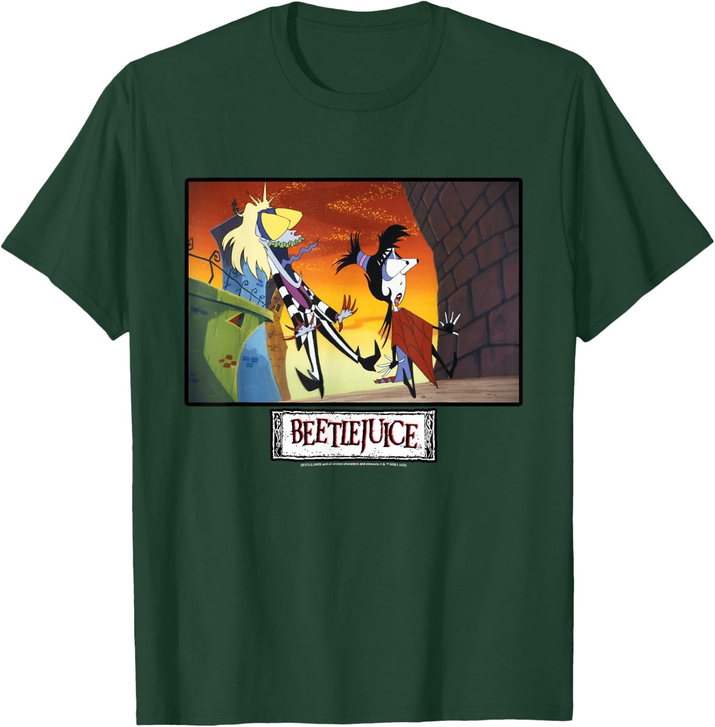 Beetlejuice and Lydia Surprised Bug Eyes T-Shirt - T-Shirt | Forest