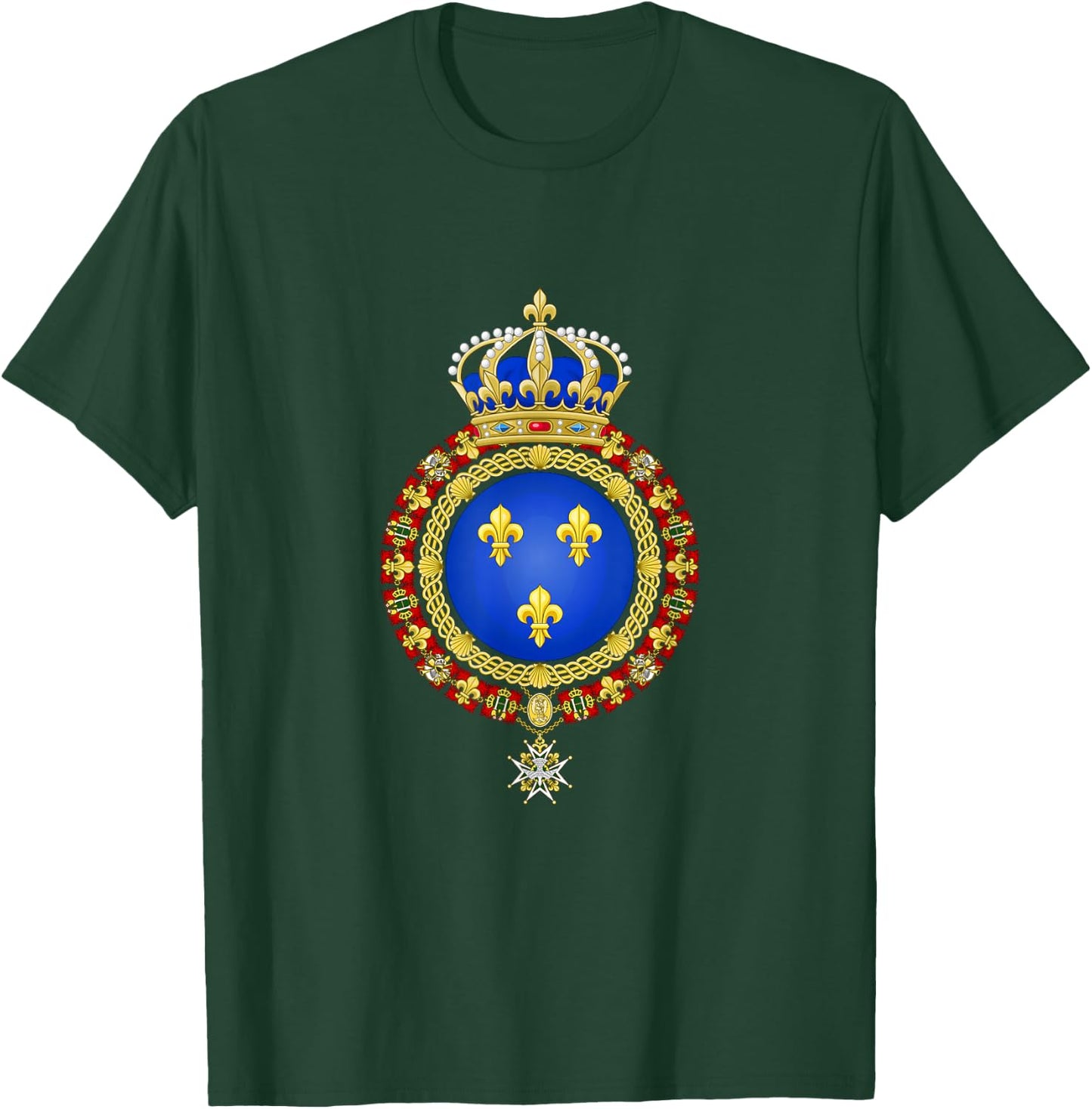 France Coat of Arms Crest French Emblem T-Shirt - T-Shirt | Forest