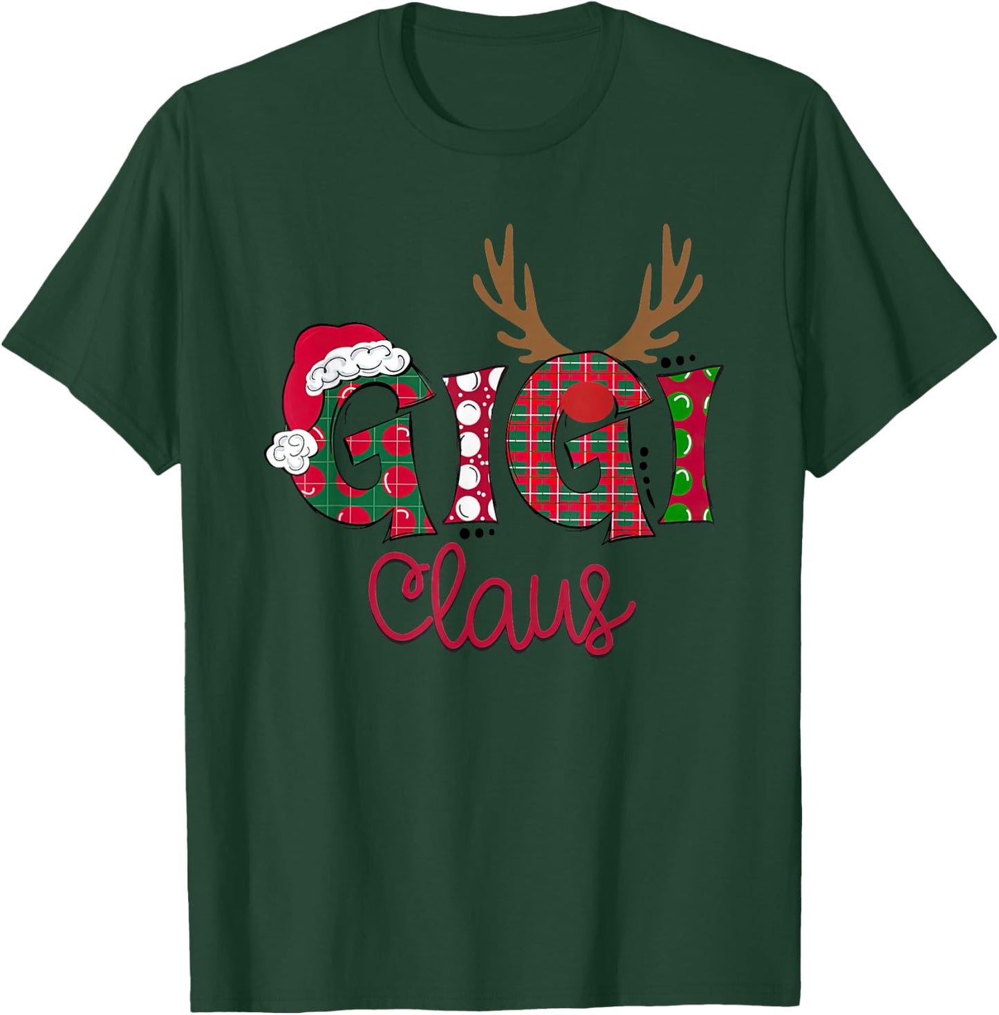 Merry Christmas Gigi Claus T-Shirt - T-Shirt | Forest