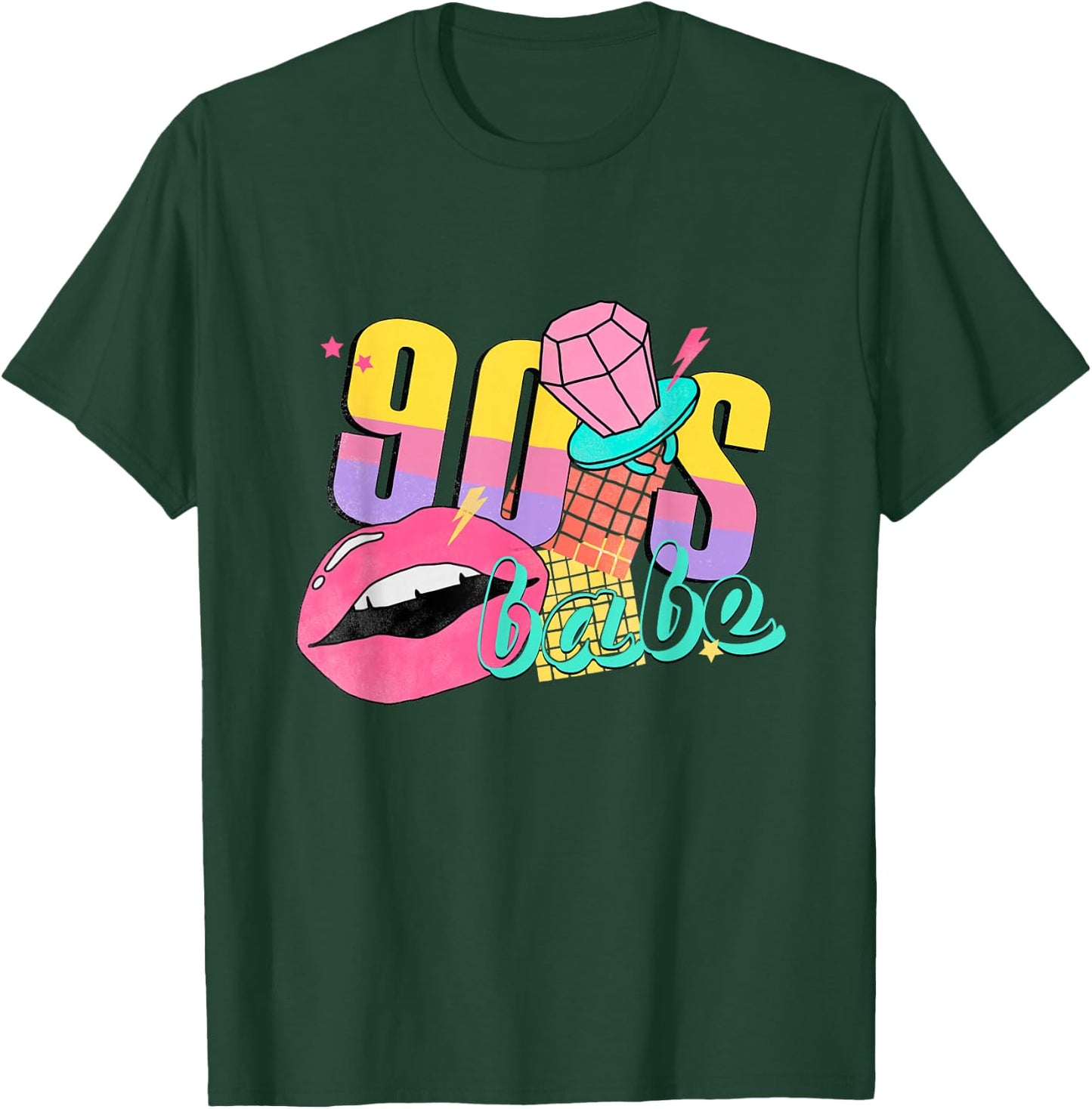 90's Bride Bridesmaids 90s Theme Bachelorette Matching Women T-Shirt - T-Shirt | Forest