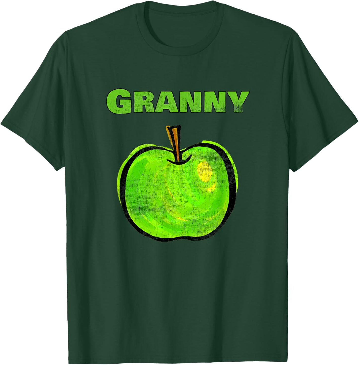 Granny Green Apple Grandmother Baking Fruit Funny T Shirt T-Shirt - T-Shirt | Forest