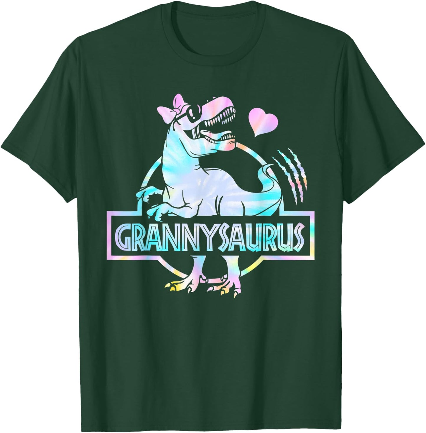 Grannysaurus T Rex Dinosaur Granny Saurus Family Matching T-Shirt - T-Shirt | Forest