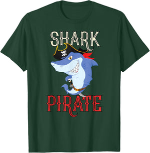 pirate shark Gift lover pirates captain ships & sharks T-Shirt - T-Shirt | Forest