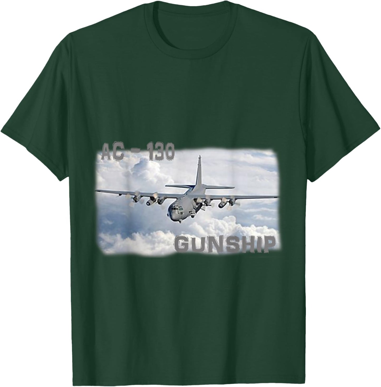 Ac 130 Gunship Military Airplane Adult Children Shirt T-Shirt - T-Shirt | Forest