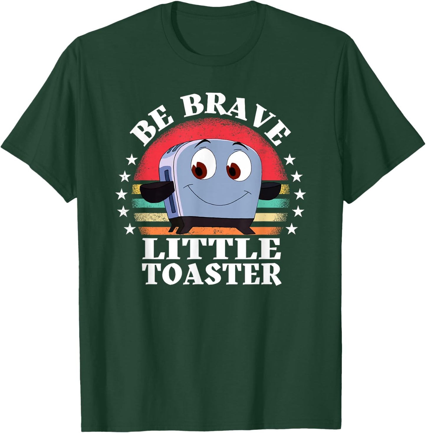 Be Brave Little Toaster Positive Classic 80s and 90s Retro T-Shirt - T-Shirt | Forest