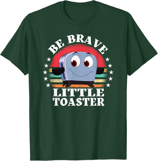Be Brave Little Toaster Positive Classic 80s and 90s Retro T-Shirt - T-Shirt | Forest