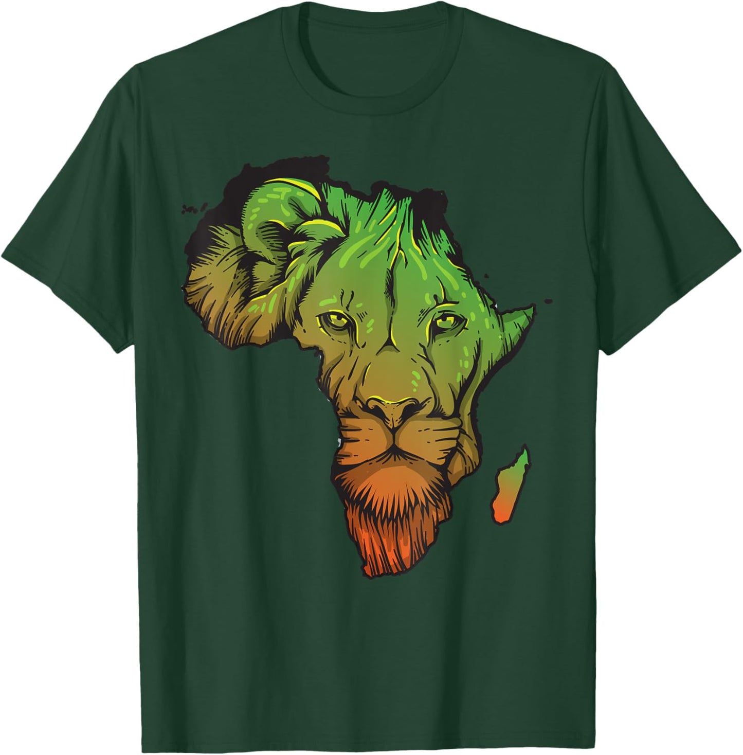 Proud of Africa | Cute Africa Tourist Gift T-Shirt - T-Shirt | Forest