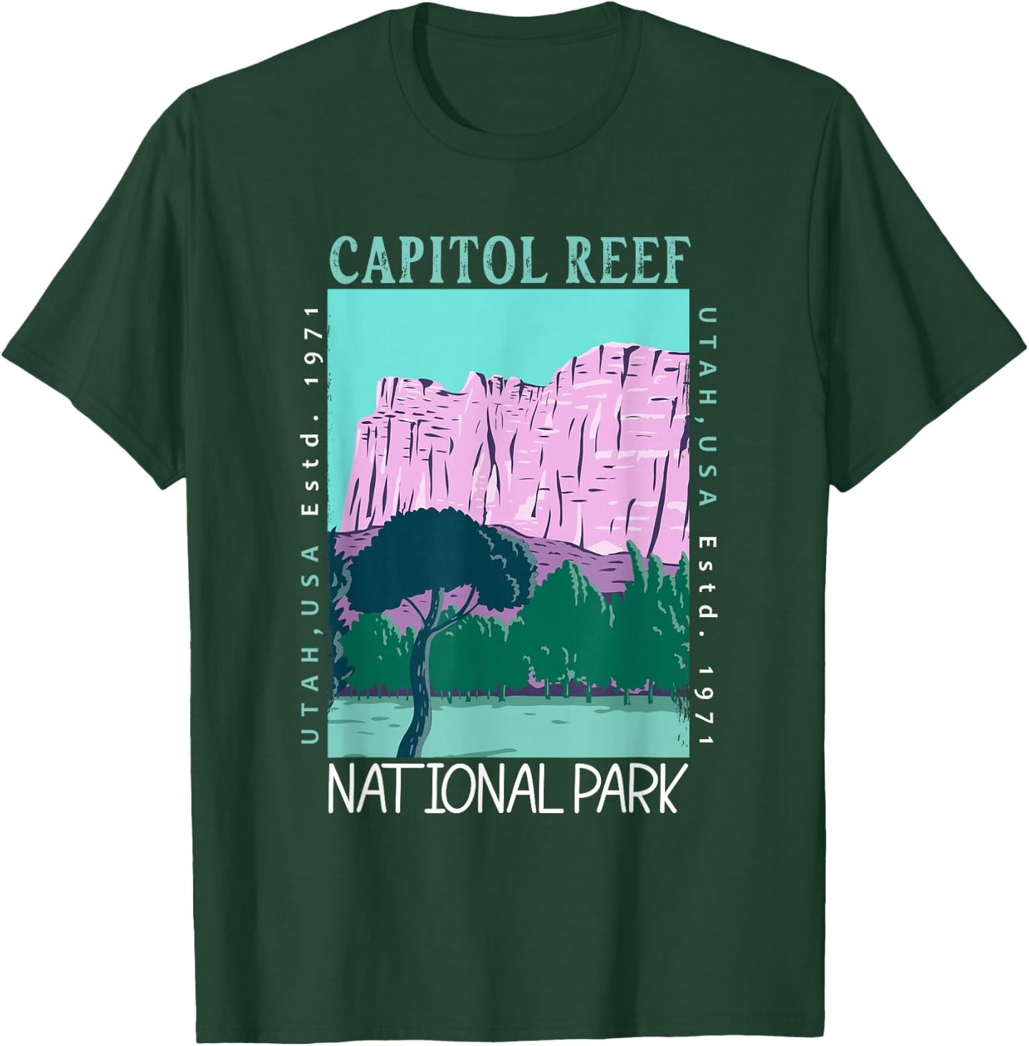 Capitol Reef National Park Utah Vintage T-Shirt - T-Shirt | Forest