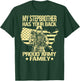 My Stepbrother Has Your Back Proud Army Family Sibling Gifts T-Shirt - T-Shirt | Forest