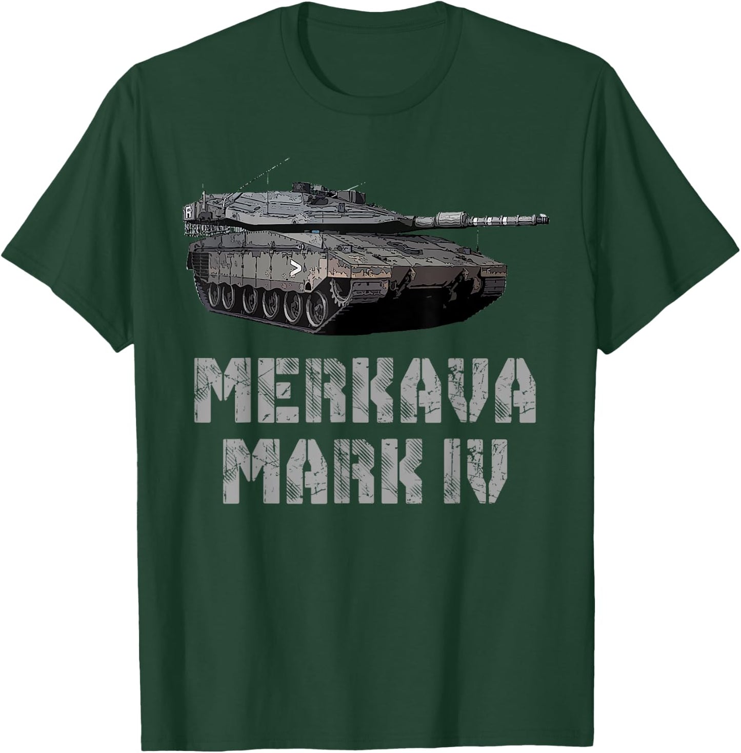 Merkava Mark IV Tank Commander War History T Shirt T-Shirt - T-Shirt | Forest