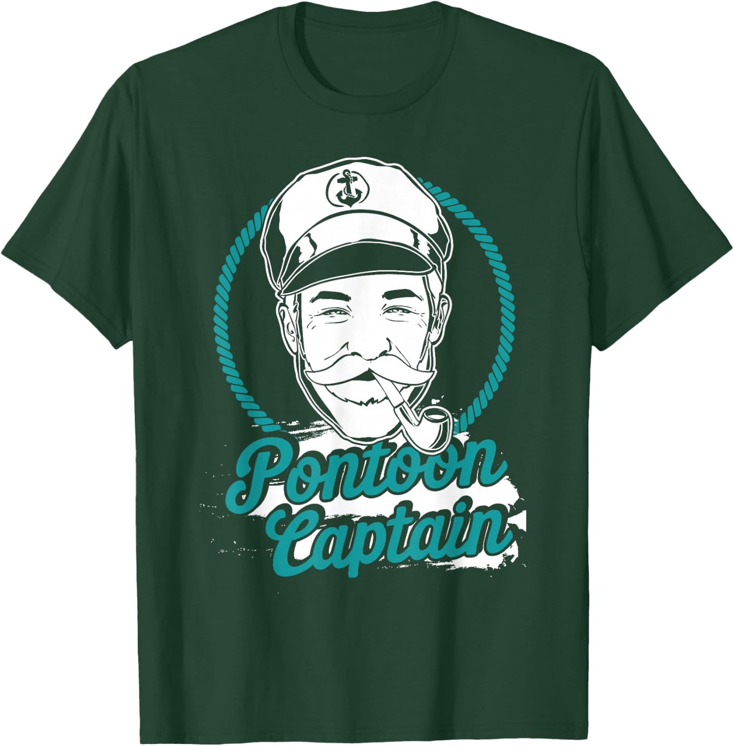 Pontoon Boat Captain - Motorboating T-Shirt - T-Shirt | Forest