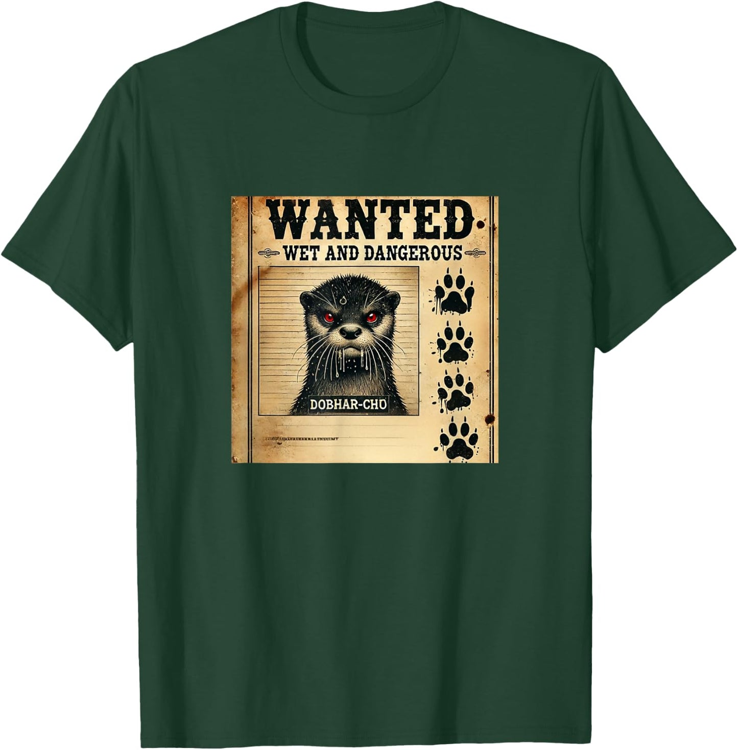 Dobhar Chu The Irish Cryptid - Funny Graphic Design T-Shirt - T-Shirt | Forest