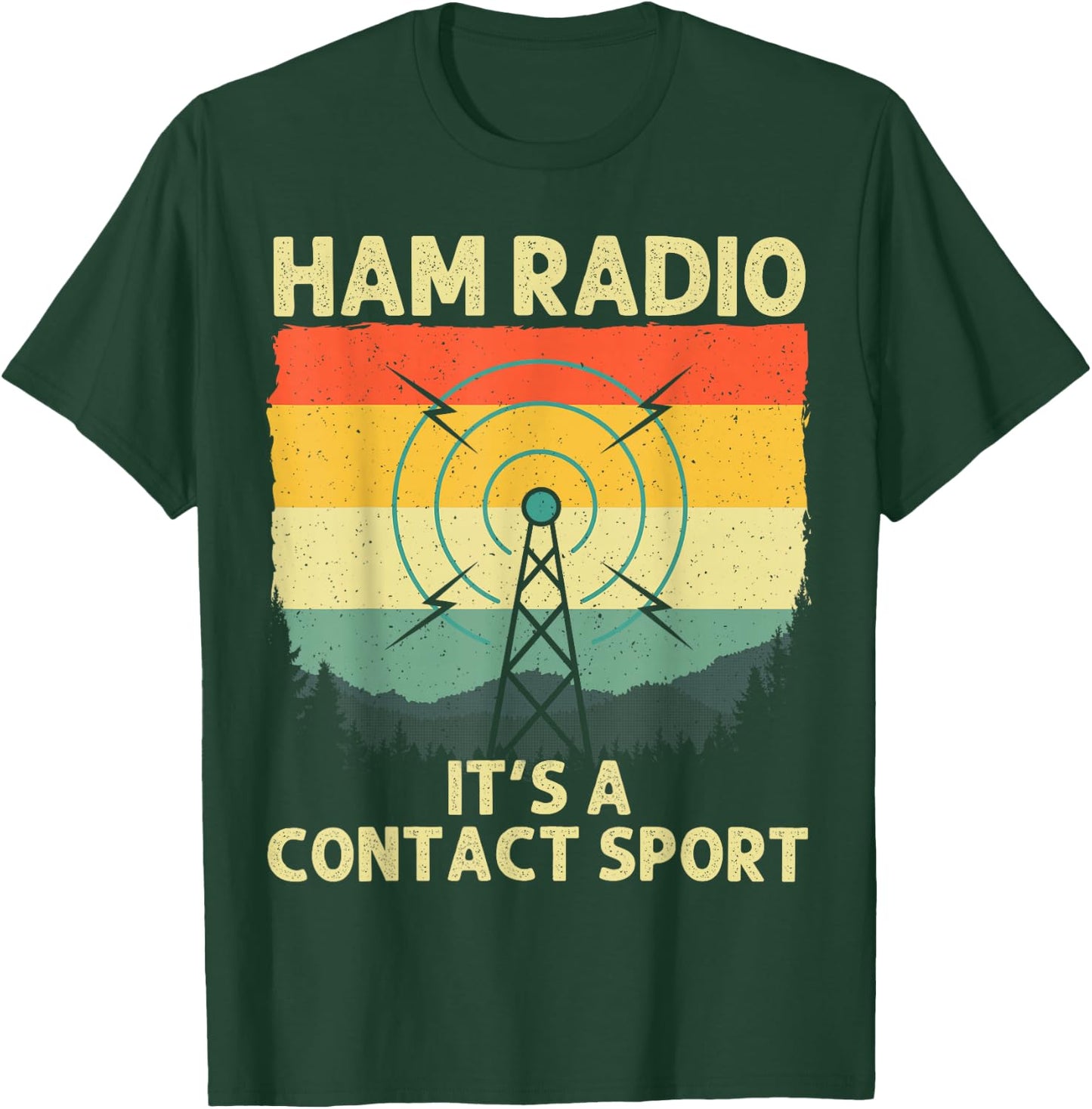 Ham Radio Art Women Amateur Radio Operator CB Radio T-Shirt - T-Shirt | Forest