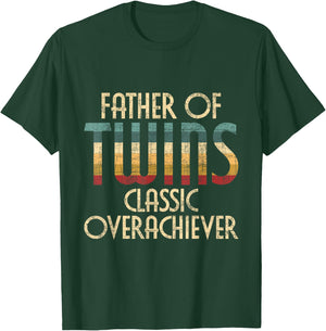 Father Of Twins - Twin Dad New Dad Of Twins T-Shirt - T-Shirt | Forest