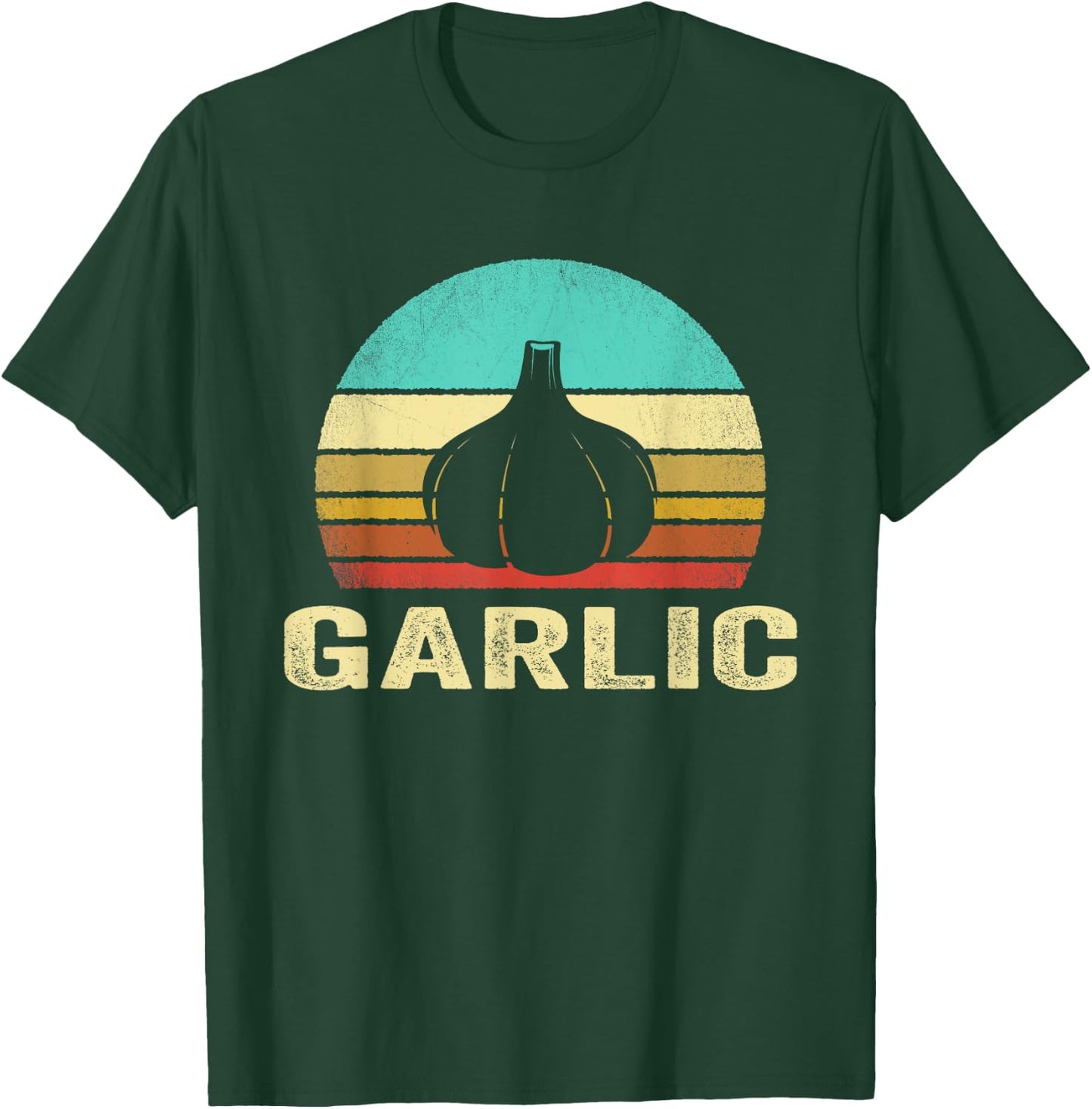 Vintage Garlic Shirt Sunset T-Shirt - T-Shirt | Forest