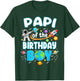 Papi of The Birthday Boy Astronaut Family Space Planets T-Shirt - T-Shirt | Forest