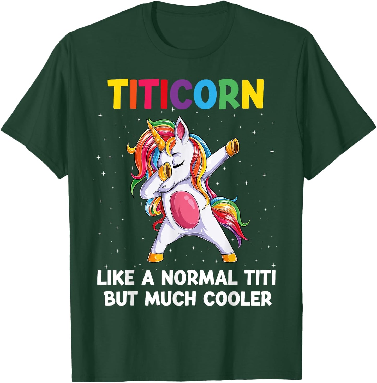TitiCorn Titi Unicorn Birthday Family Matching Bday Party T-Shirt - T-Shirt | Forest