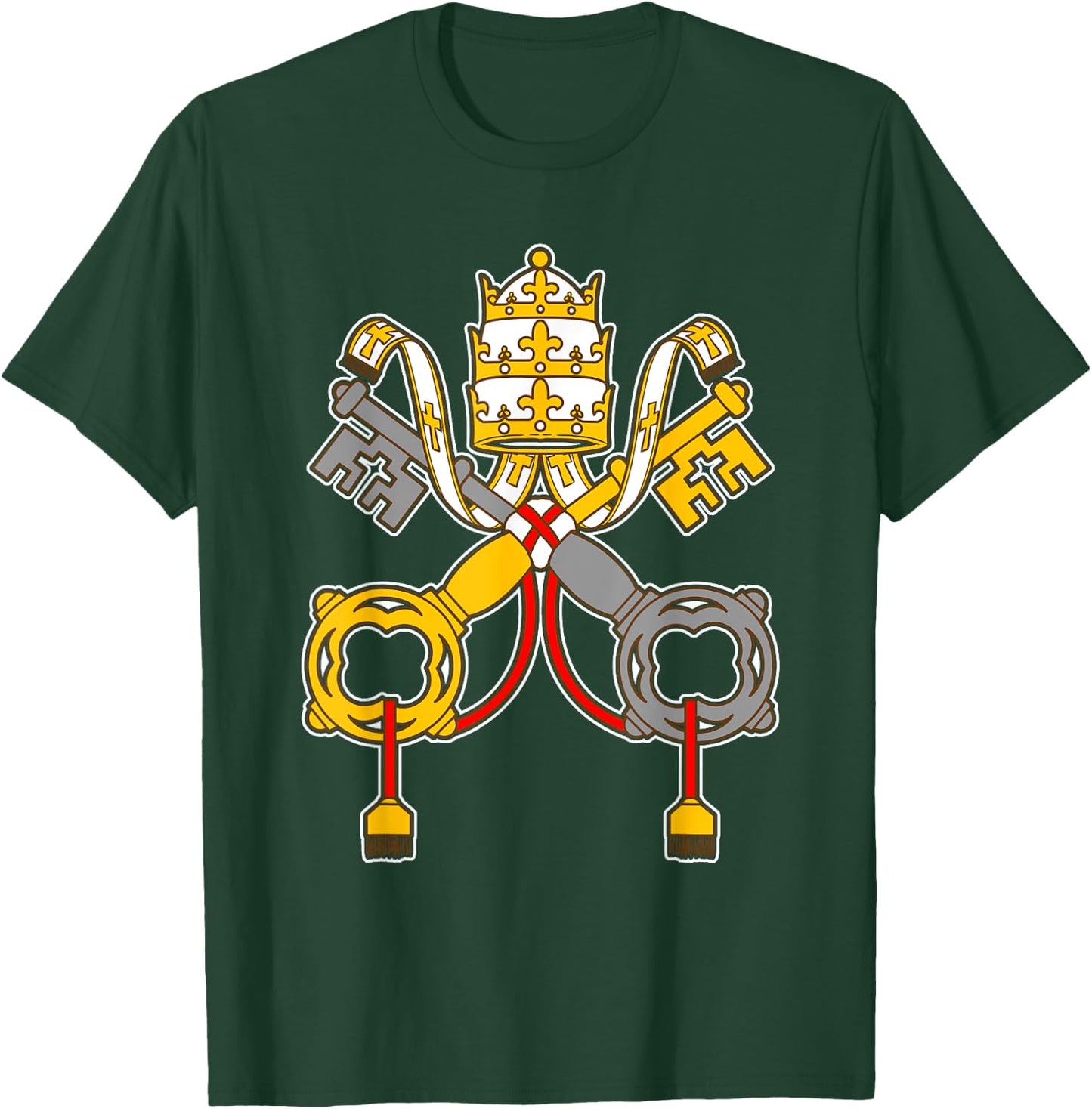 St Peter Shirt - Vintage Catholic t Art keys to the kingdom T-Shirt - T-Shirt | Forest