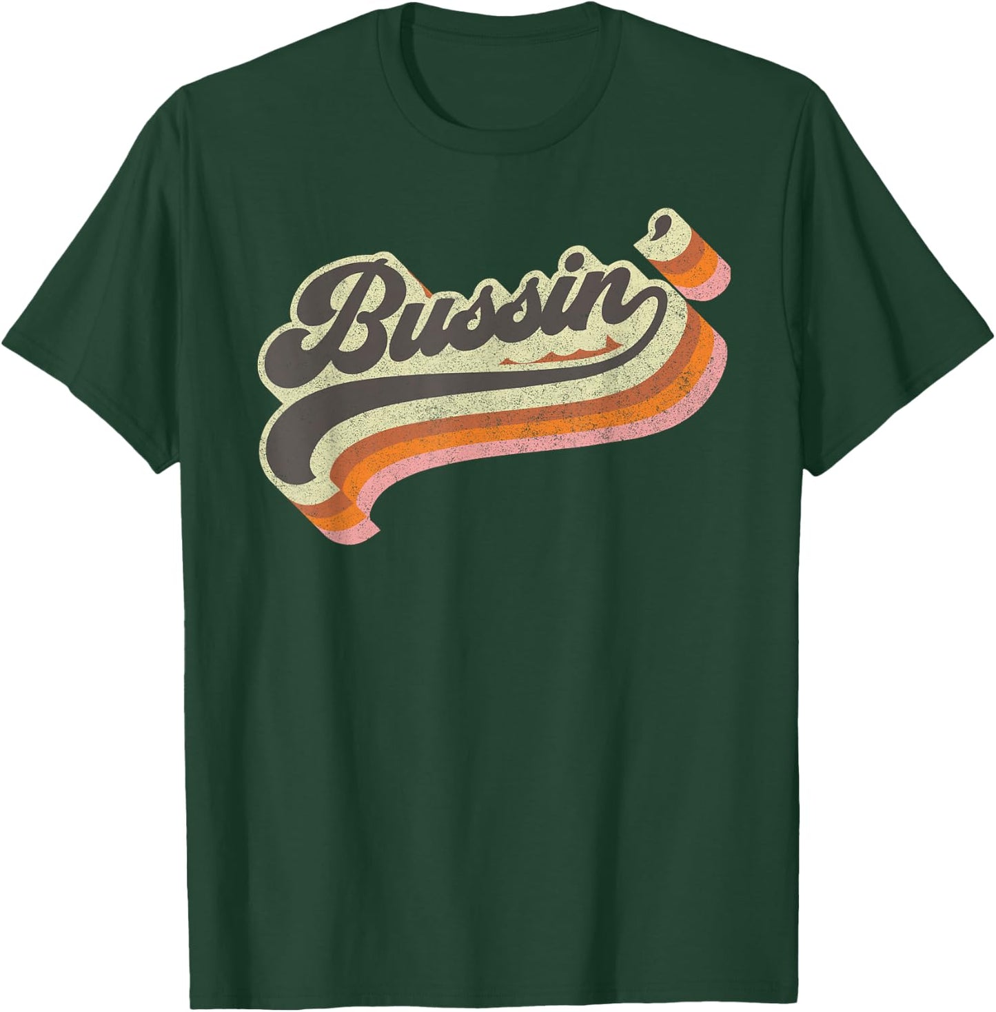 Bussin' - Internet Viral Meme Dank Slang Vintage Style Retro T-Shirt - T-Shirt | Forest