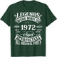 54th Birthday Vintage Legends Born in 1972 54 Years Old T-Shirt - T-Shirt | Forest