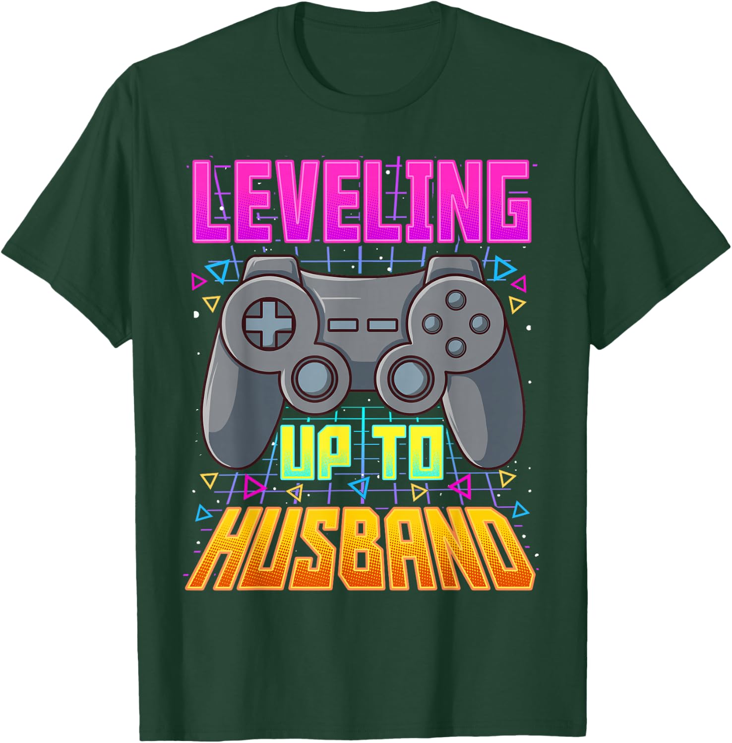 Leveling Up To Husband Shirt Groom Wedding Gamer Engagement T-Shirt - T-Shirt | Forest