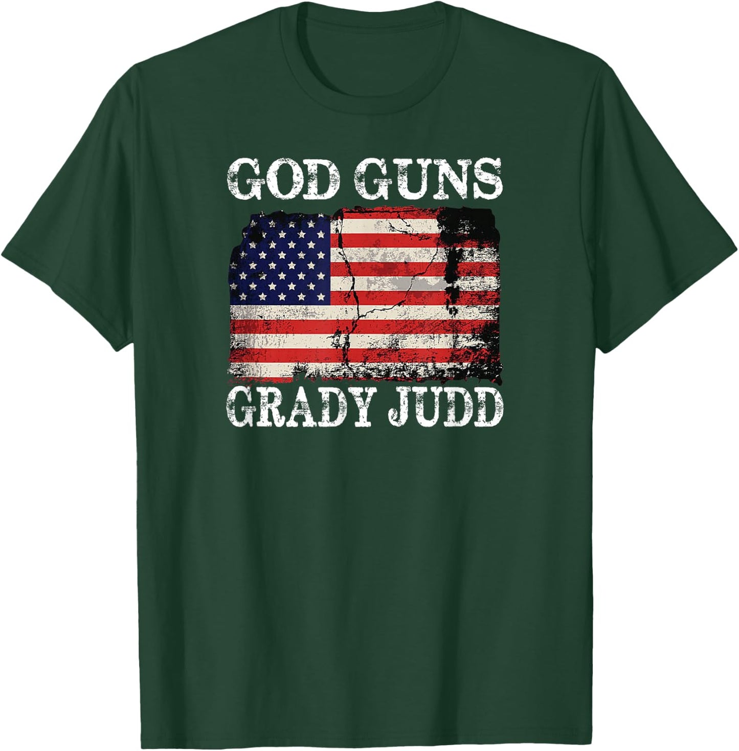 God Guns Grady Judd Us Flag T-Shirt - T-Shirt | Forest