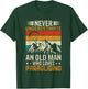 Never Underestimate an Old Man Who Loves Paragliding T-Shirt - T-Shirt | Forest