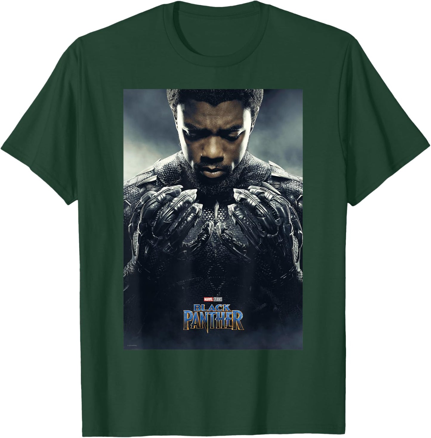 Marvel Black Panther Avengers T'Challa Poster T-Shirt - T-Shirt | Forest