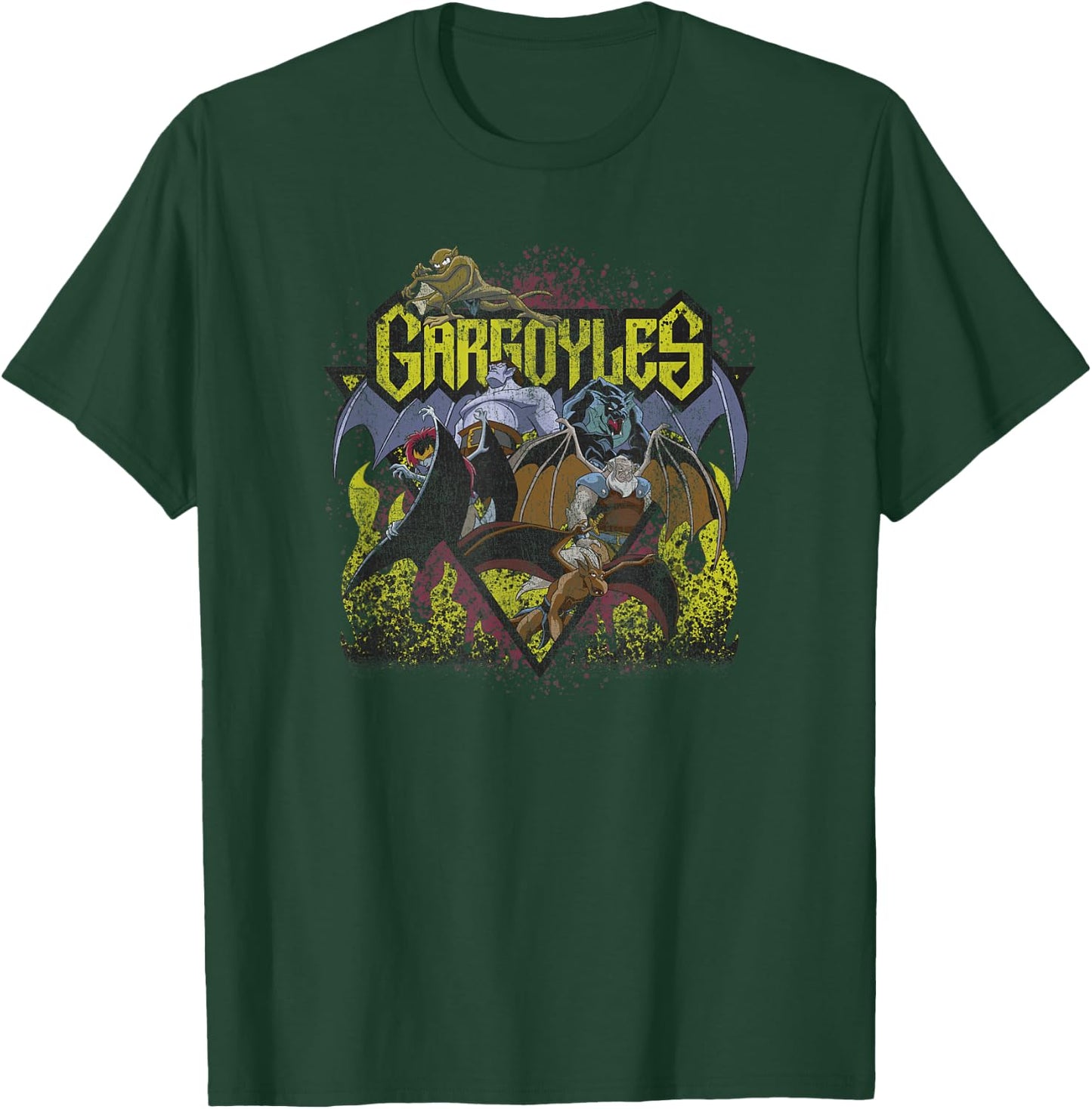 Disney Gargoyles Retro Rock and Roll T-Shirt - T-Shirt | Forest