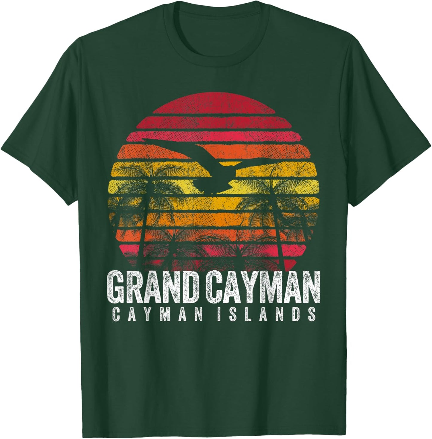 GRAND CAYMAN ISLANDS Gift Beach Vintage Souvenir Retro Gift T-Shirt - T-Shirt | Forest