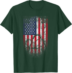 Roller Coaster USA American Flag 4th of July Patriotic Kids Men T-Shirt - T-Shirt | Forest