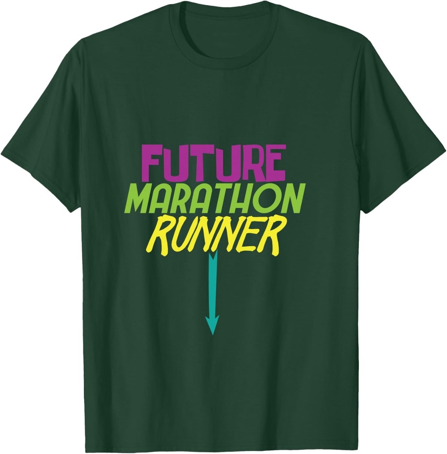 Pregnancy Gift Future Marathon Runner Baby Shower T-Shirt - T-Shirt | Forest