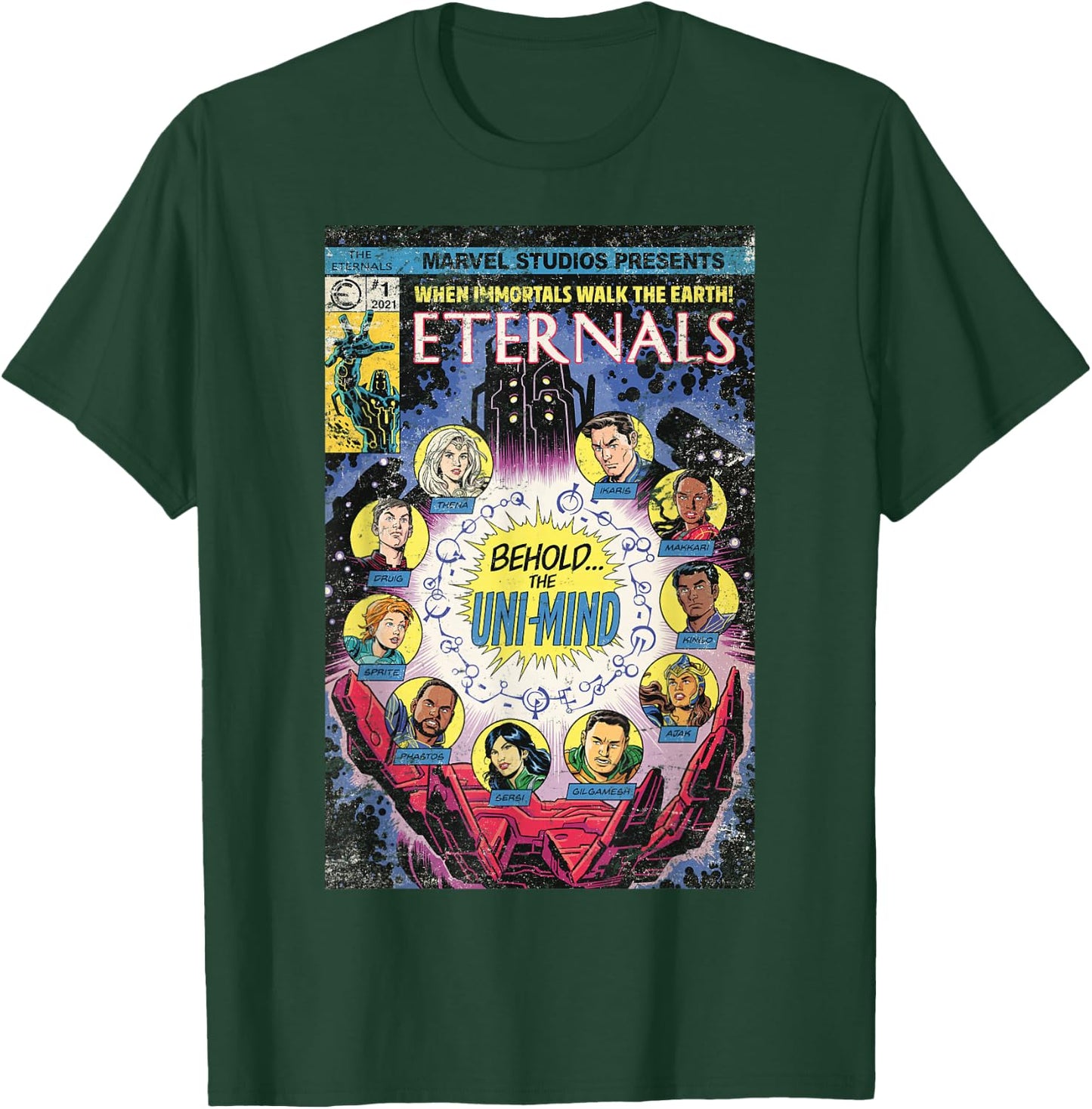 Marvel Eternals Vintage Comic Book Cover T-Shirt - T-Shirt | Forest