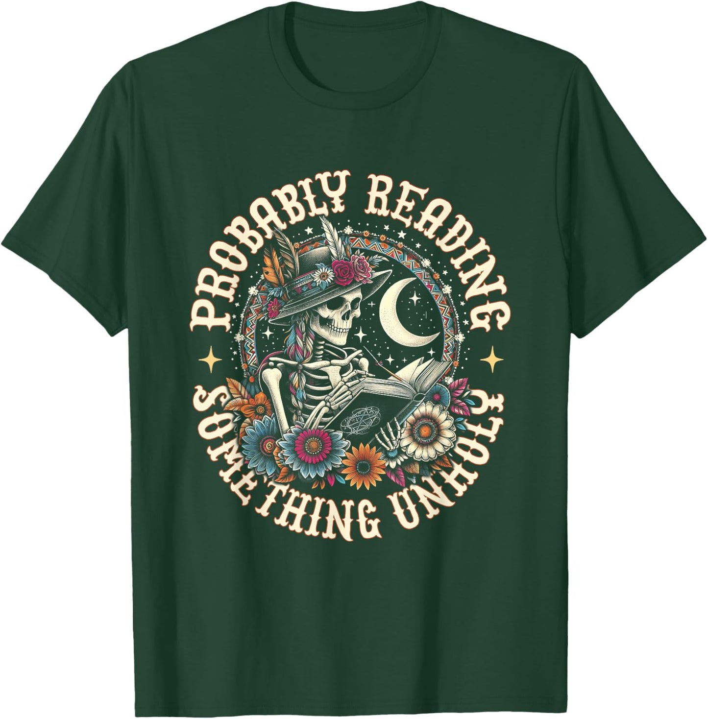 Is That Smutt Books Probably Reading Something Unholy T-Shirt - T-Shirt | Forest