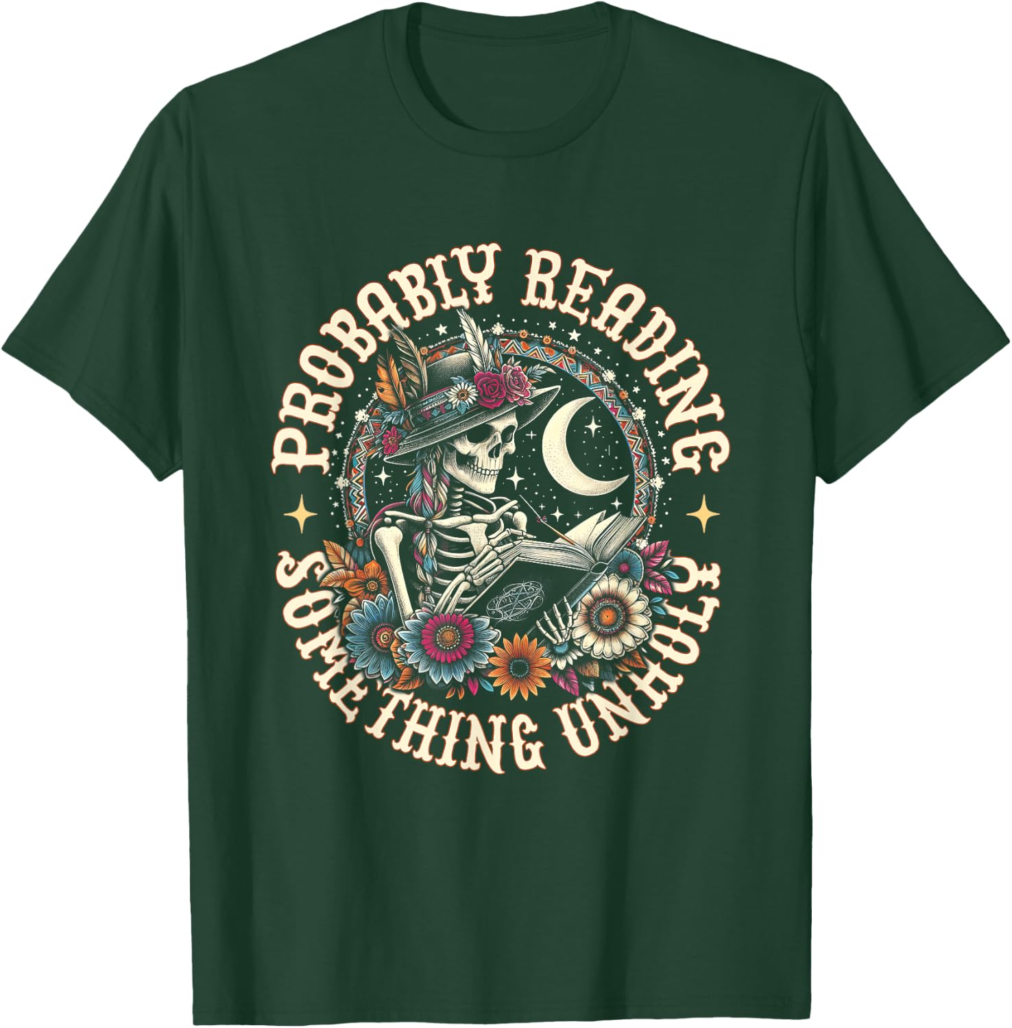 Is That Smutt Books Probably Reading Something Unholy T-Shirt - T-Shirt | Forest