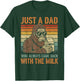 Just A Dad Who Always Came Back with The Milk Funny Daddy T-Shirt - T-Shirt | Forest