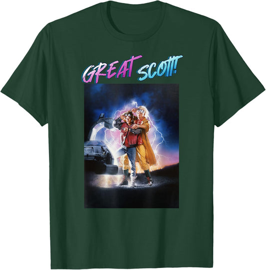 Back to The Future Great Scott Poster T-Shirt - T-Shirt | Forest