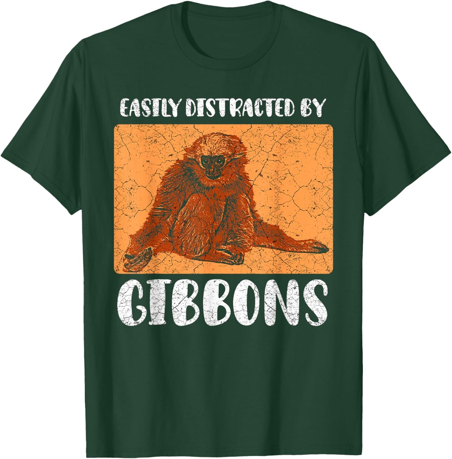 Gibbon Ape Monkey Funny T-Shirt - T-Shirt | Forest
