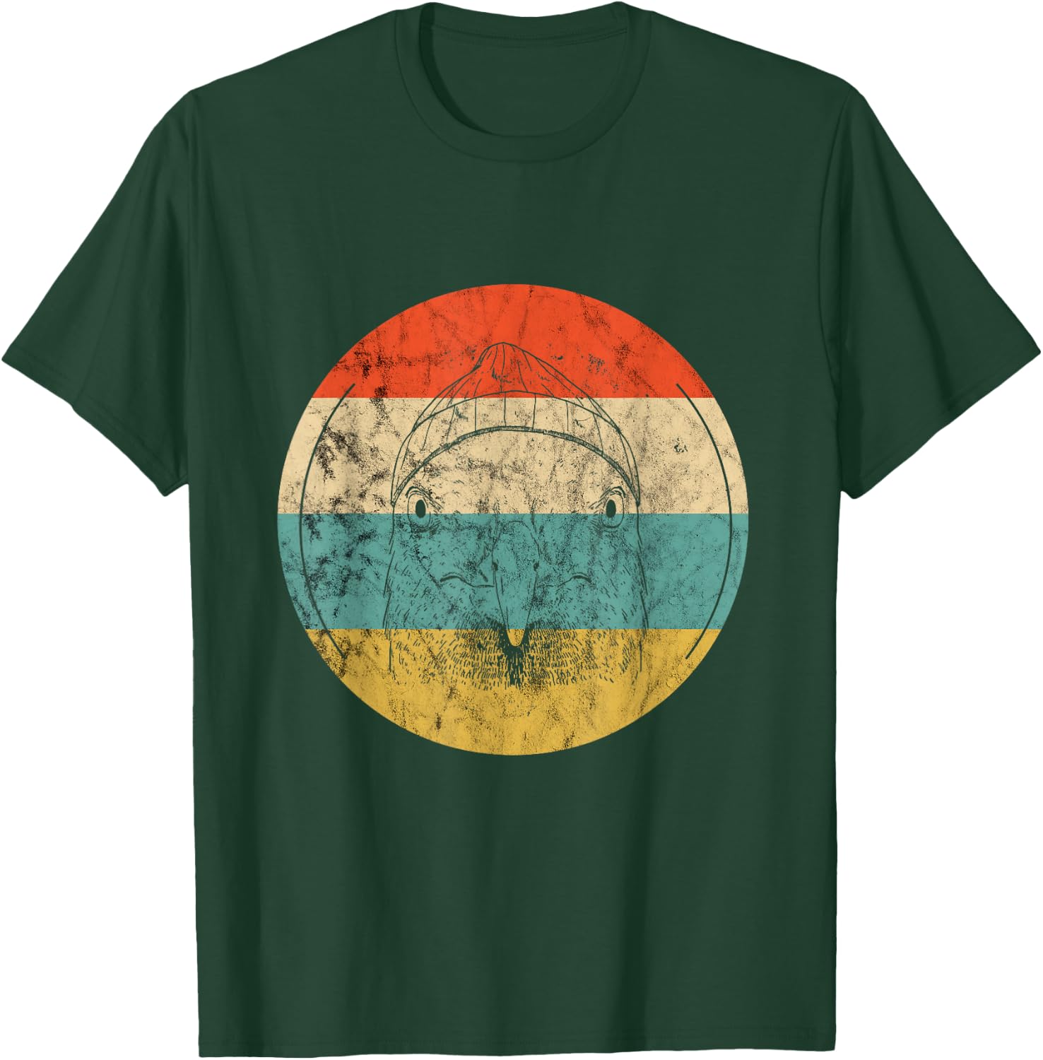 Seagull Retro Vintage Sailor Gull Seagull Lover Beach Bird Men Women Kids T-Shirt - T-Shirt | Forest