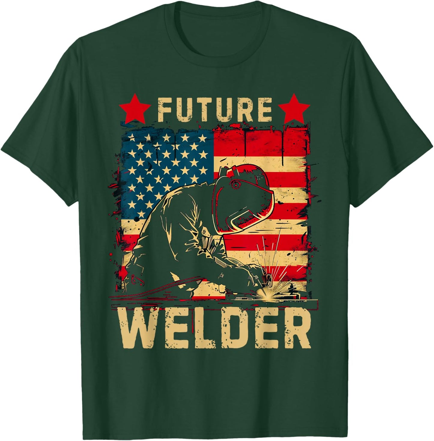 Future Welder - Welder Steel Worker Metalworking Lover T-Shirt - T-Shirt | Forest
