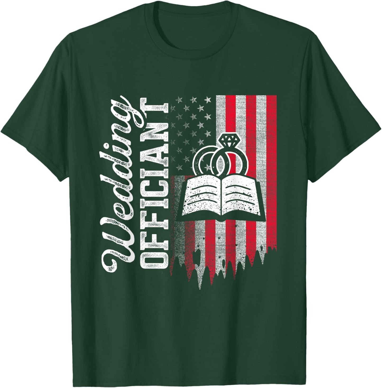 Wedding Officiant Inviting Internet Ordained Minister Gift T-Shirt - T-Shirt | Forest