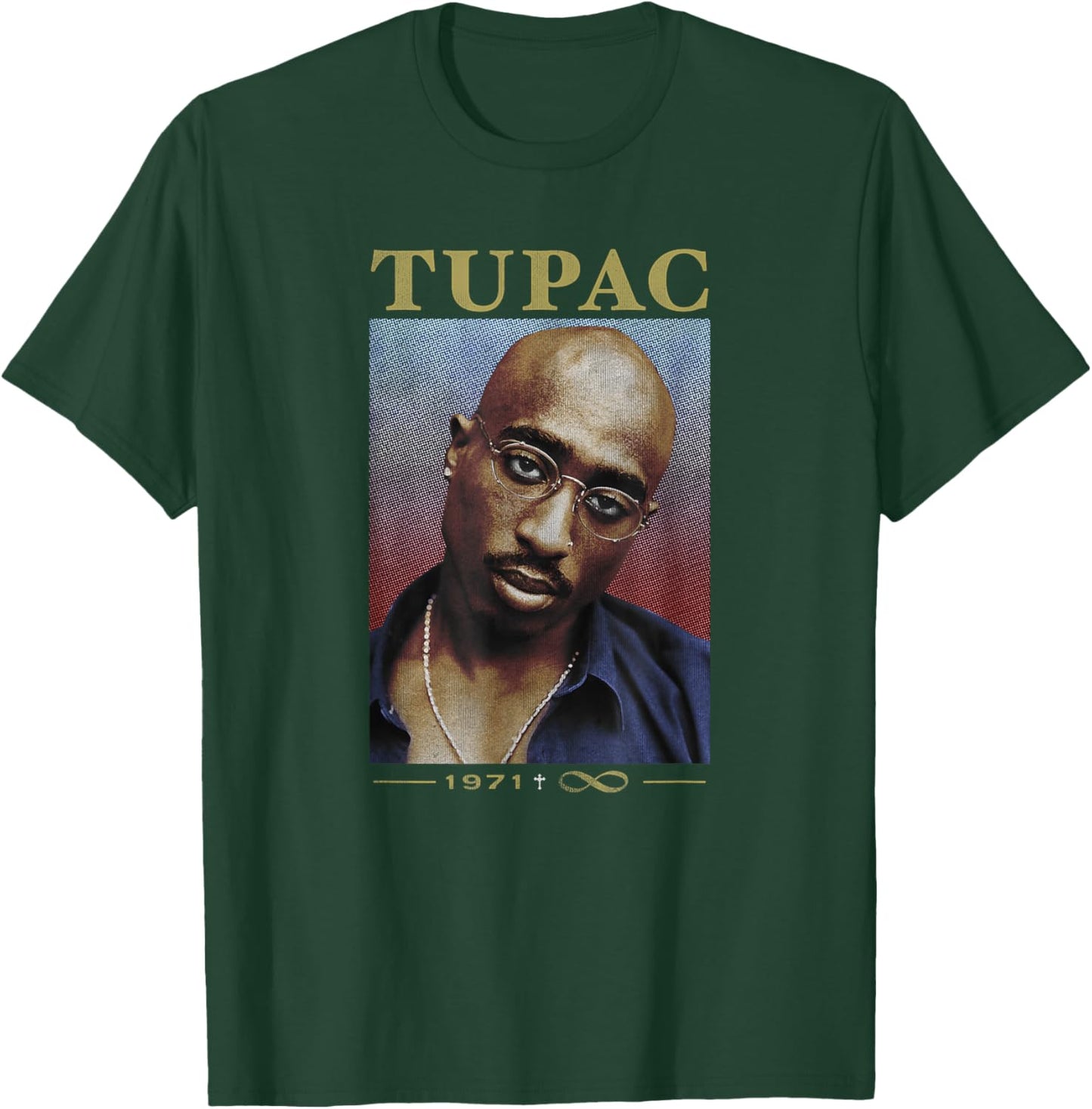 Tupac 71/96 T-Shirt - T-Shirt | Forest