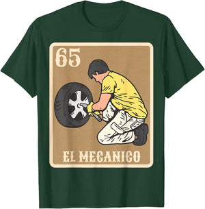 Spanish Mechanic Lottery El Mechanico Gift Bingo Game Card T-Shirt - T-Shirt | Forest