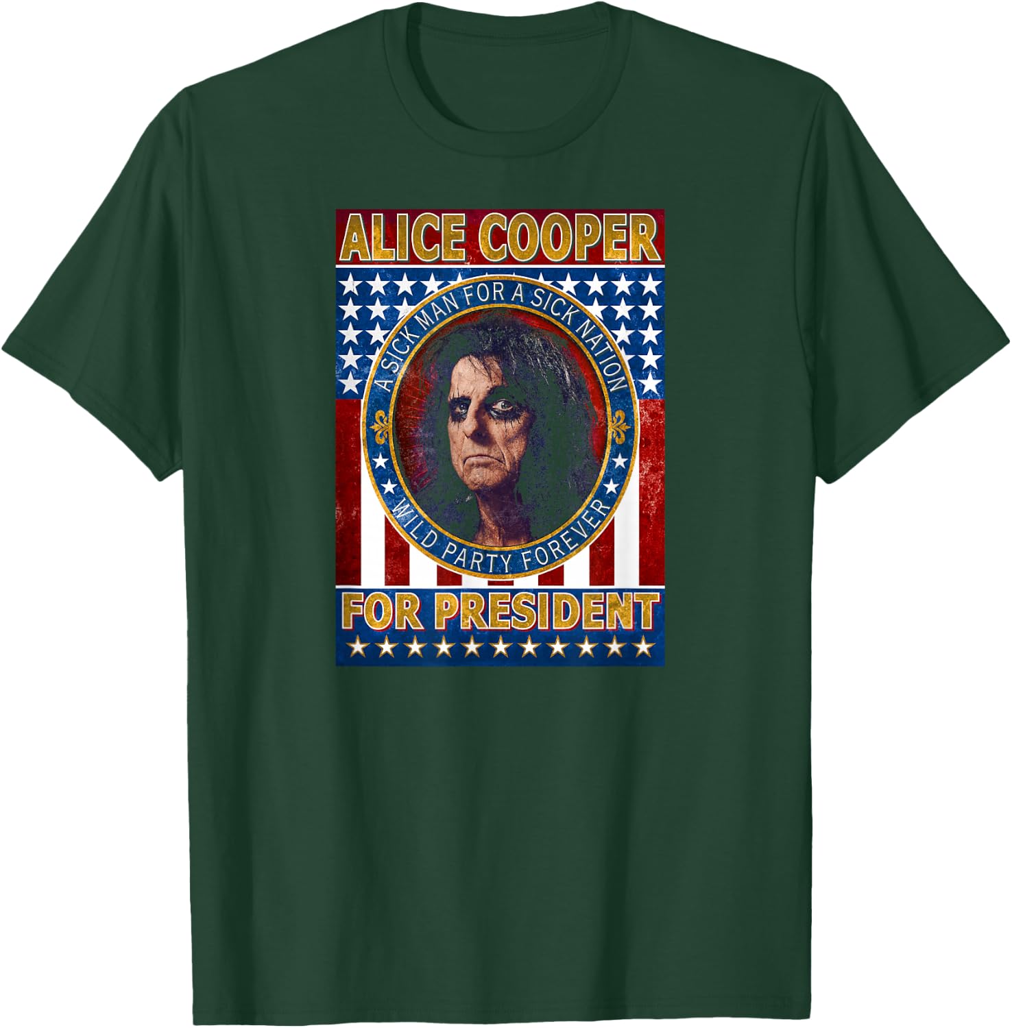 Alice Cooper - Alice Cooper for President Small T-Shirt - T-Shirt | Forest