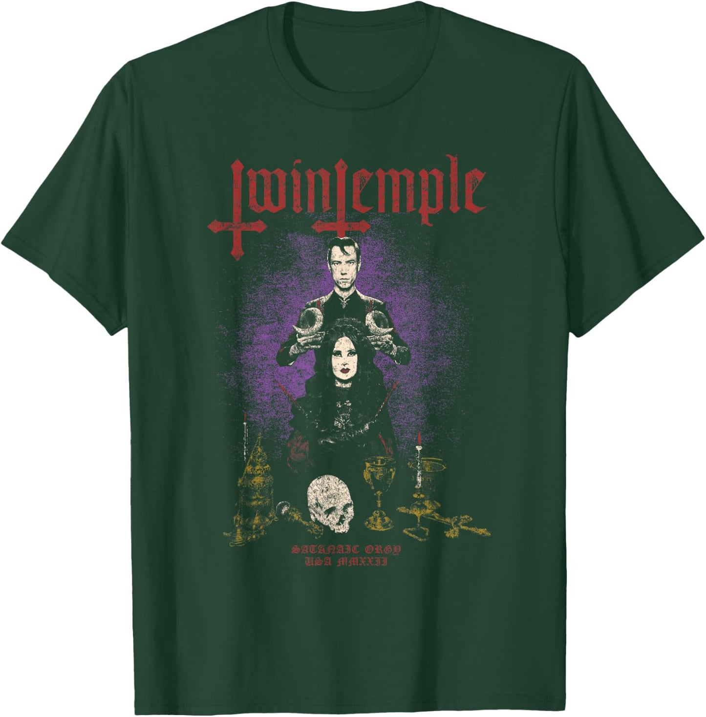 Twin Temple Satanic Orgy Amat T-Shirt - T-Shirt | Forest
