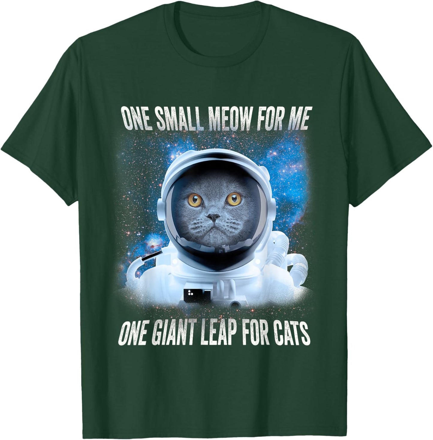 Space Cat Astronaut Space T-Shirt - T-Shirt | Forest