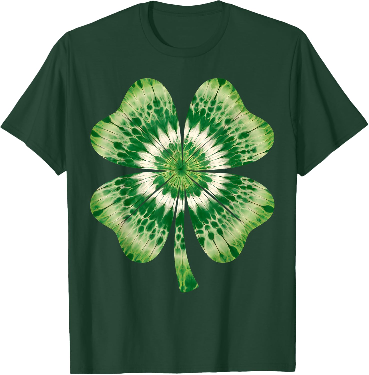 St Patricks Day Tie Dye Funny Cute Shamrock St Patrick's Day T-Shirt - T-Shirt | Forest