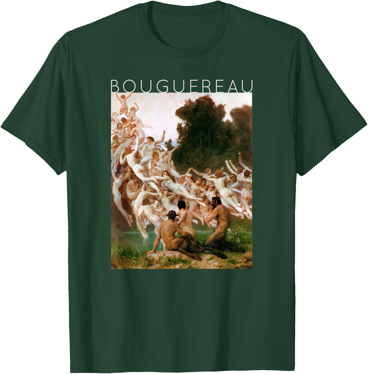William-Adolphe Bouguereau - The Oreads - For Artists T-Shirt - T-Shirt | Forest