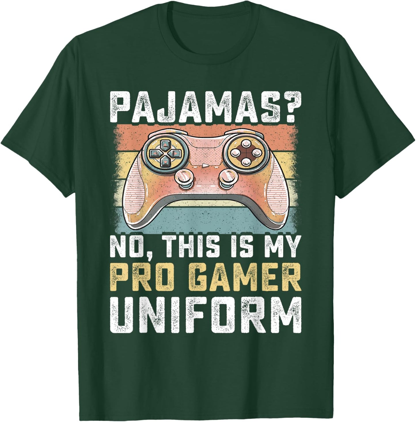 Pajamas No Pro Gamer Funny Video Games Boys Teens Gaming T-Shirt - T-Shirt | Forest