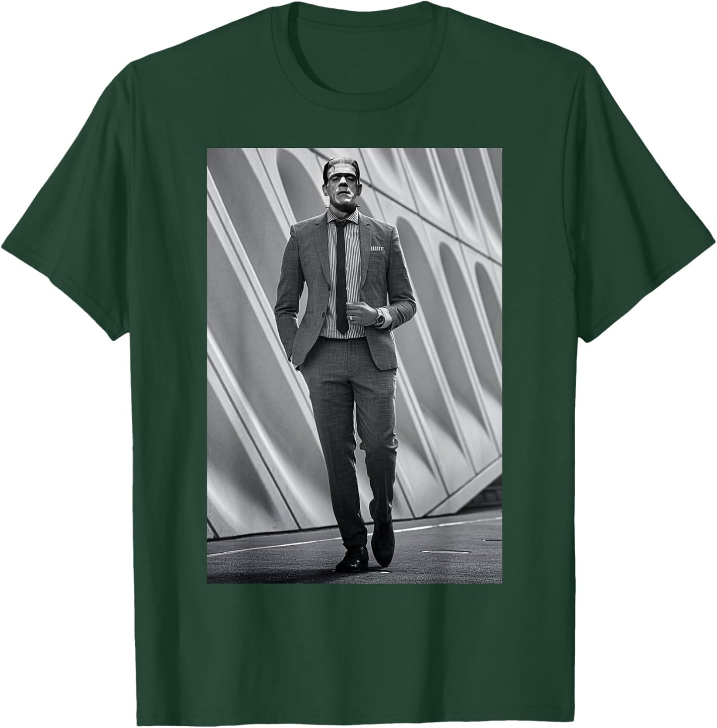 Frankenstein Cool Dapper Frankenstein Monster Suit Halloween T-Shirt - T-Shirt | Forest